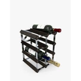 RTA Freestanding Wood Wine Rack, 9 Bottle - thumbnail 2