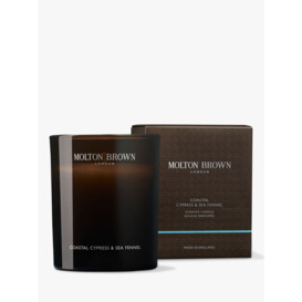 Molton Brown Coastal Cypress and Sea Fennel Scented Signature Candle, 190g - thumbnail 1