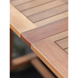 Gallery Direct Marconi Wood Garden Extending Dining Table, Natural - thumbnail 2
