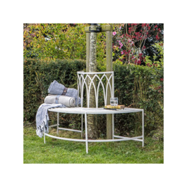 Gallery Direct Maggio 2-Seater Metal Garden Tree Bench
