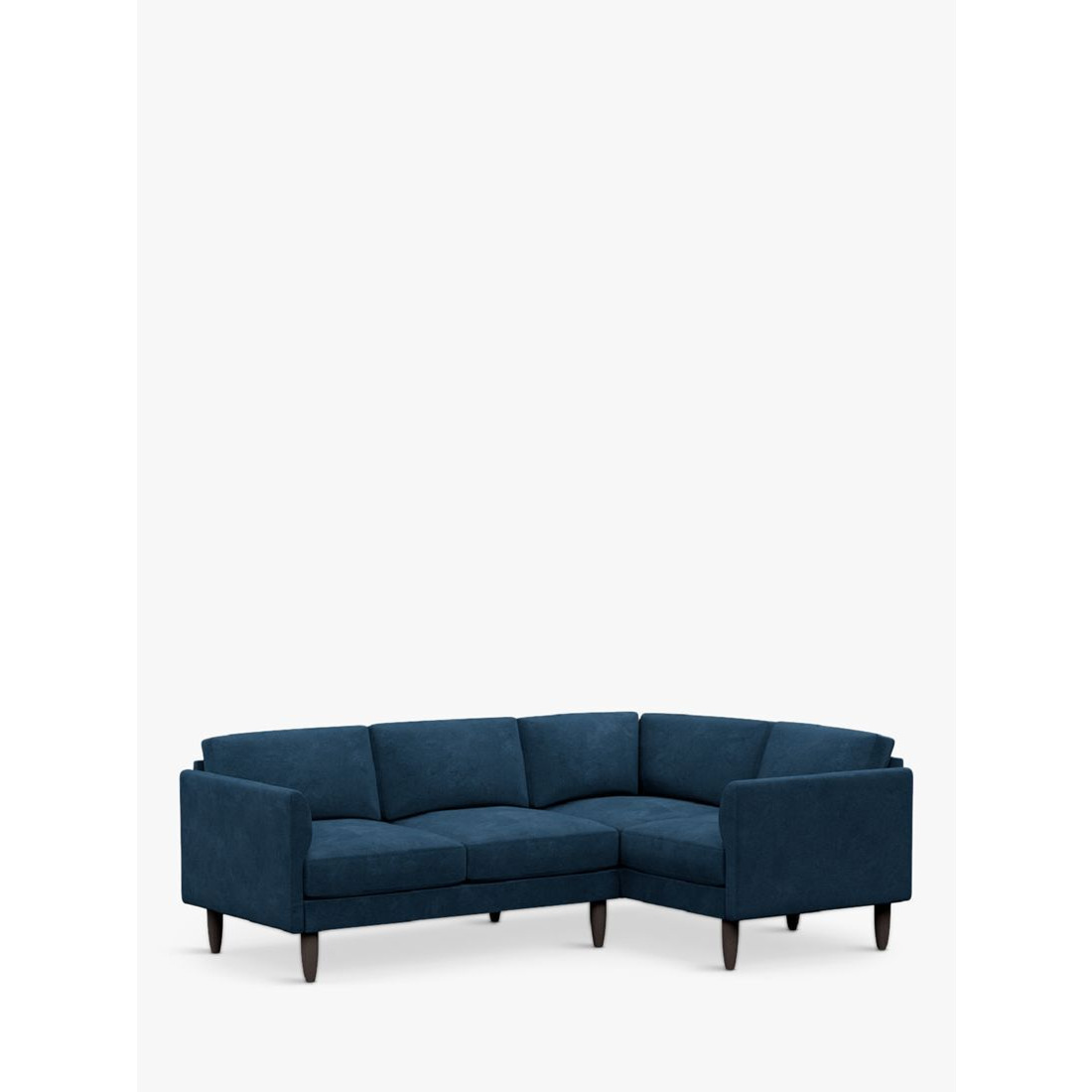 Hutch Rise Curve Arm 4 Seater Corner Sofa, Dark Leg - image 1