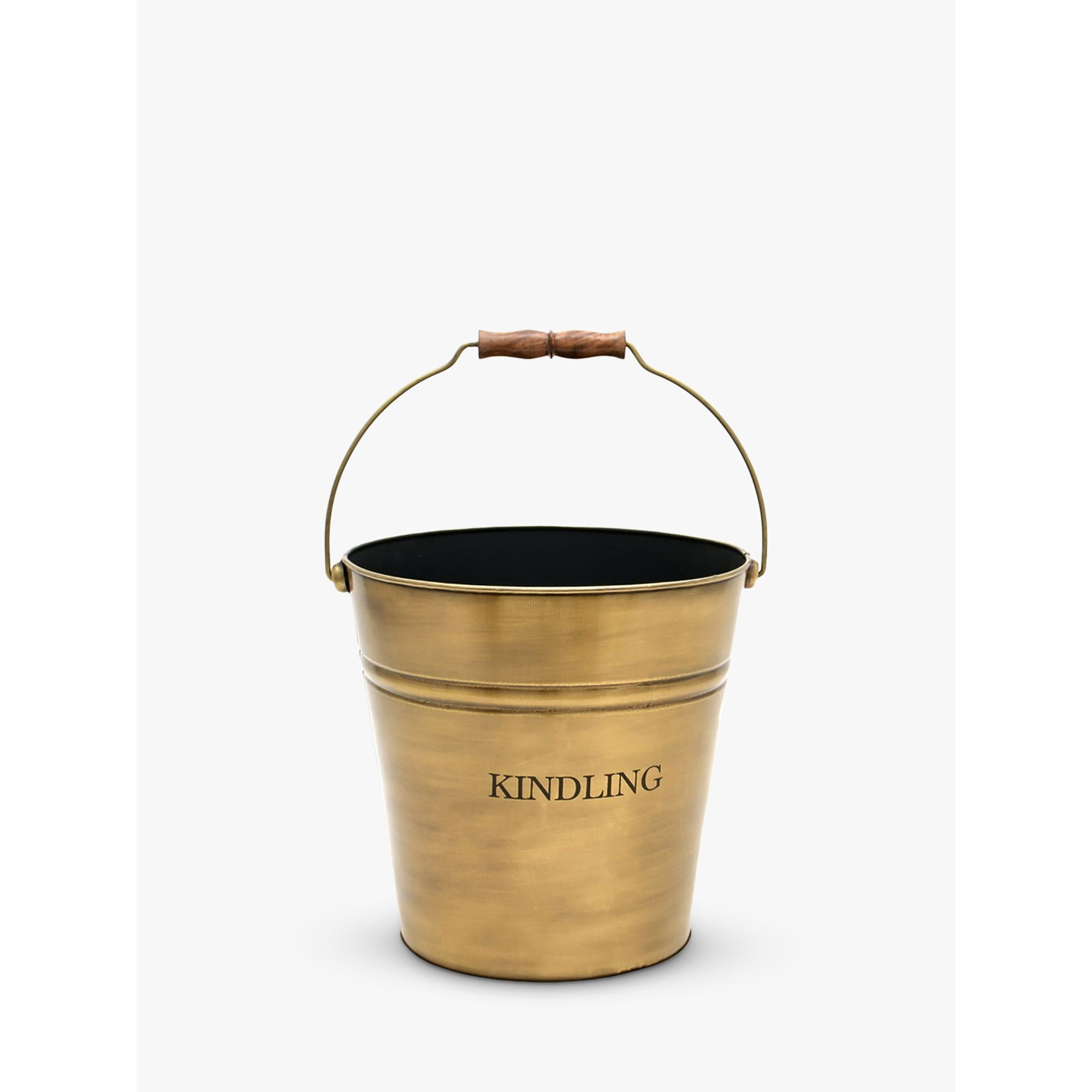 Ivyline Brass Kindling Bucket, 30cm