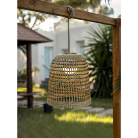 Newgarden Positano 35 Wireless Outdoor Hanging Pendant Light, Natural