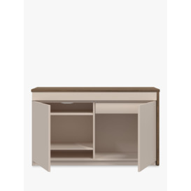 Bisley Hideaway Swing Sideboard with Right Hand Desk & Power Sockets - thumbnail 2