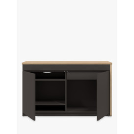 Bisley Hideaway Swing Sideboard with Right Hand Desk & Power Sockets - thumbnail 2