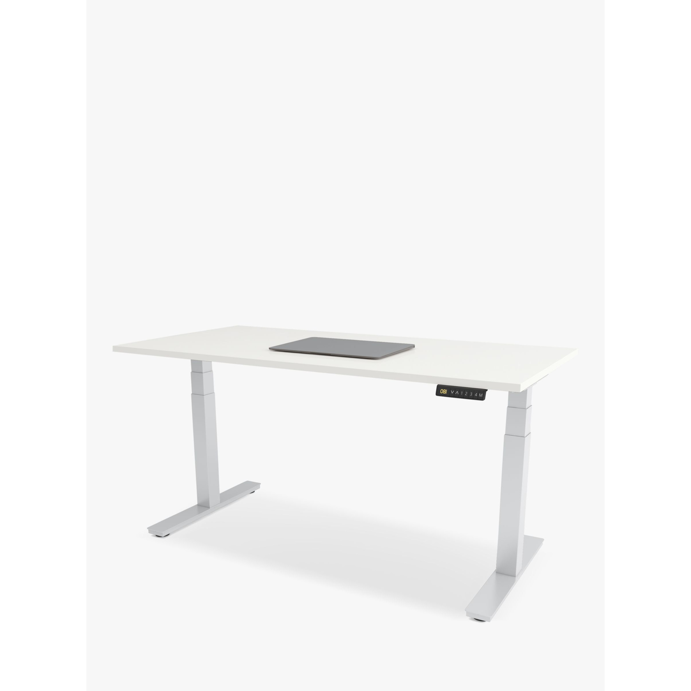 Bisley Sit & Stand Height Adjustable Oak Veneer Top Desk, 120cm - image 1