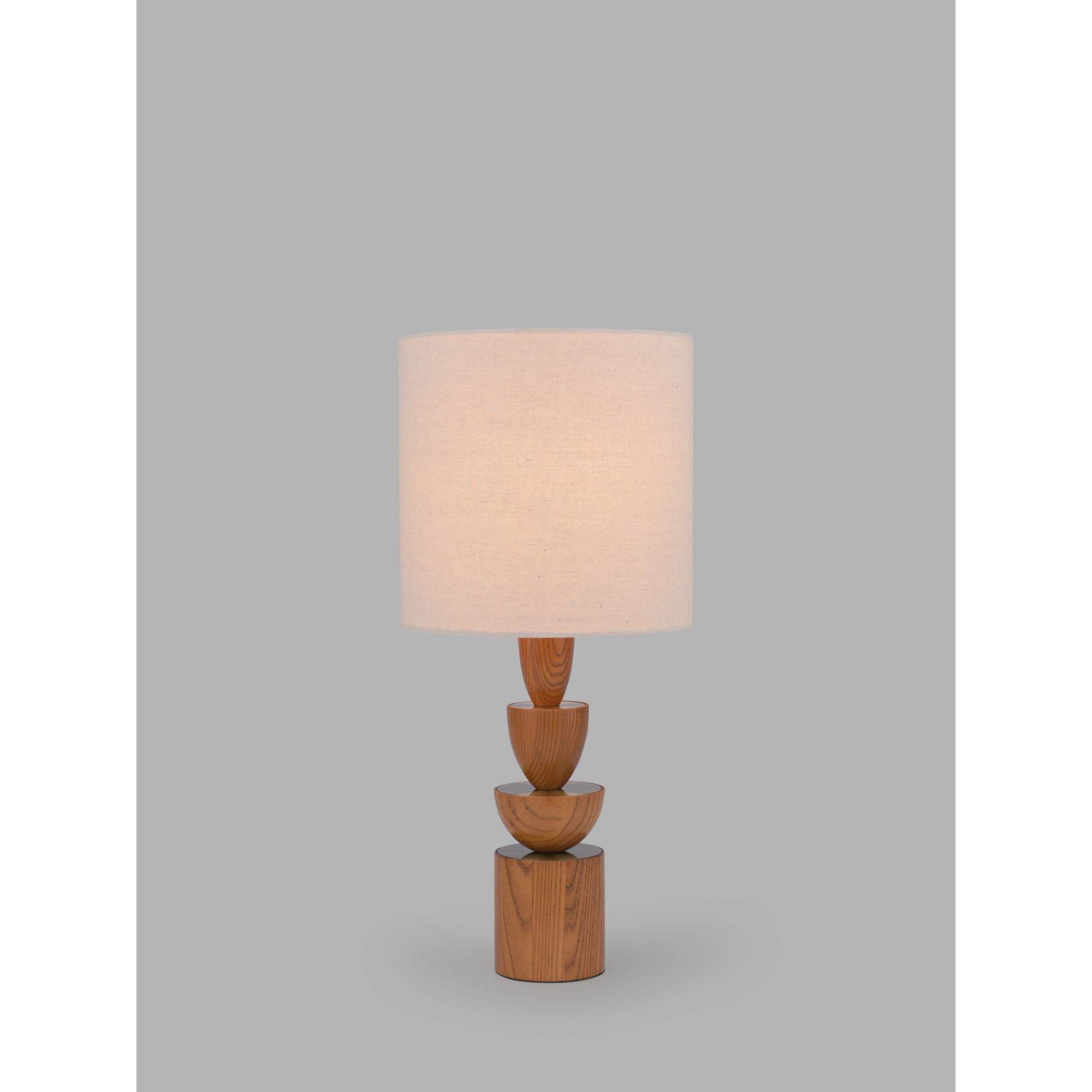 John Lewis Stacked Wooden Table Lamp - image 1