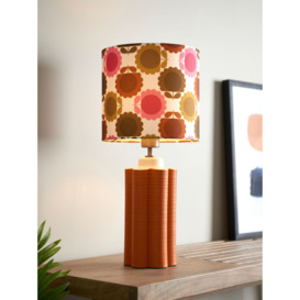 Orla Kiely Scallop Table Lamp, Terracotta