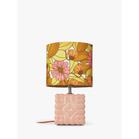 Orla Kiely Juniper Stem Ceramic Table Lamp, Light Pink - thumbnail 2