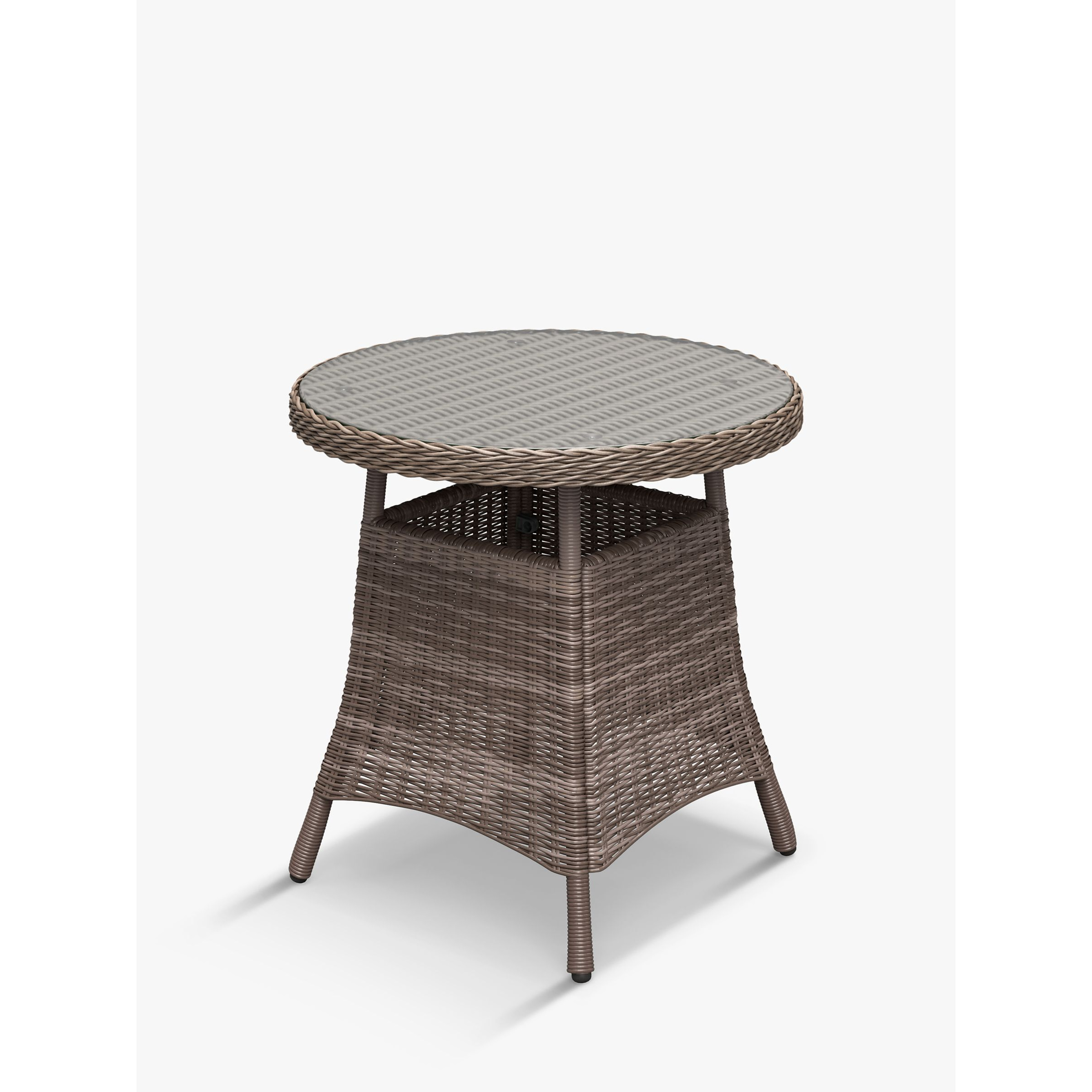 John Lewis Rye 2-Seater Garden Bistro Table, Natural - image 1