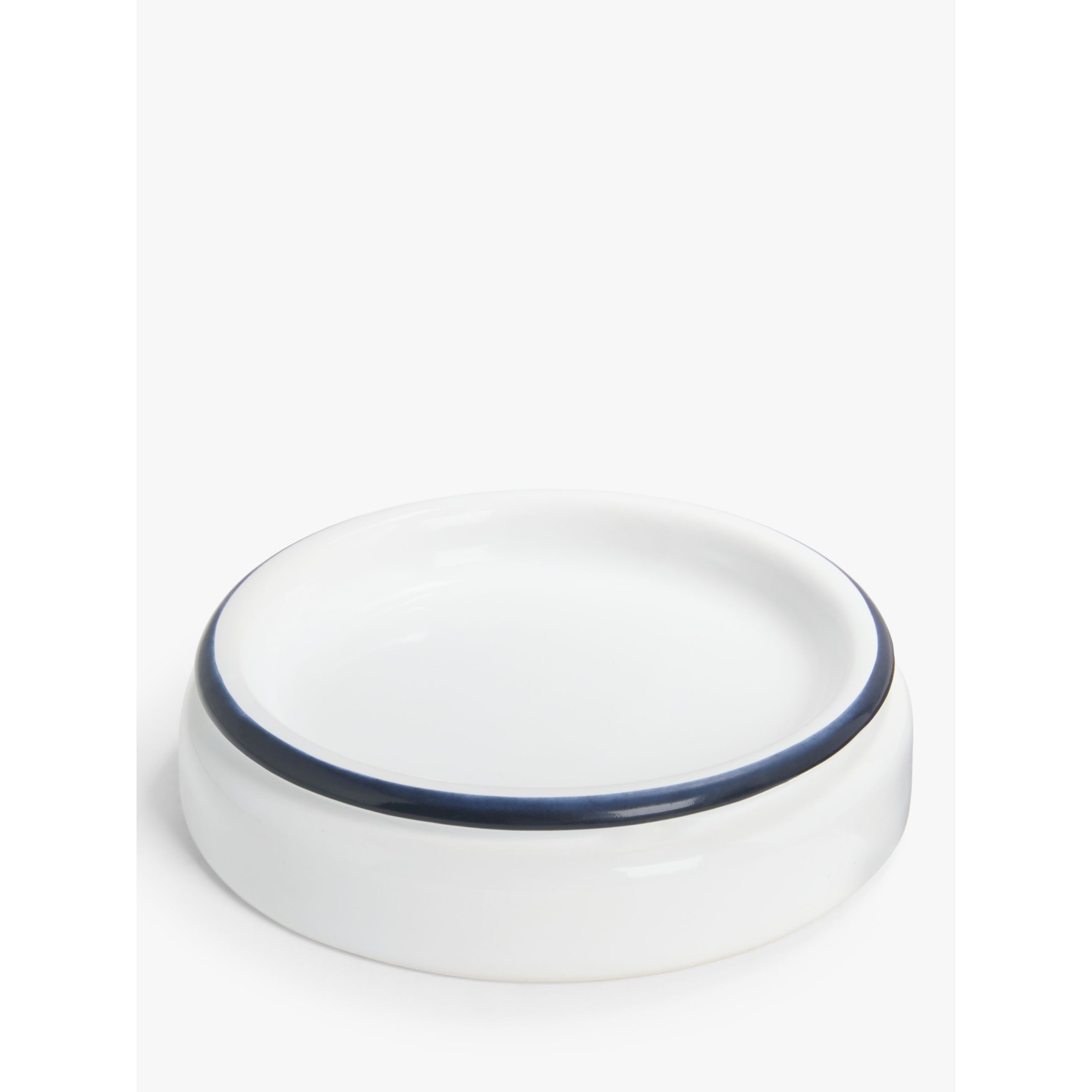 John Lewis Enamel Soap Dish, White - image 1