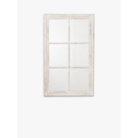 One.World Wilton Rectangular Wood Window Wall Mirror, 104 x 64cm - thumbnail 2