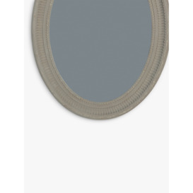 One.World Wilton Oval Wood Wall Mirror, 86 x 66cm, Grey - thumbnail 2