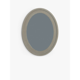 One.World Wilton Oval Wood Wall Mirror, 86 x 66cm, Grey - thumbnail 3