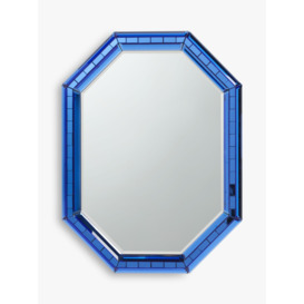 John Lewis + Matthew Williamson Bevelled Glass Wall Mirror, 66 x 50cm, Blue