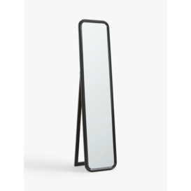 John Lewis Timeless Full-Length Cheval Mirror, 174 x 40cm, Black - thumbnail 1