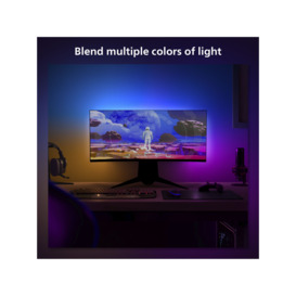 Philips Hue Play Gradient Smart Lighting Adjustable Colour Changing LED Lightstrip for 24” to 27” Monitors, 15W, 90.5cm, with Hue Bridge - thumbnail 2