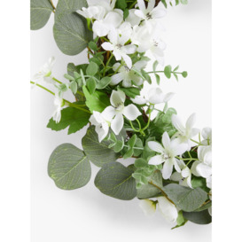 John Lewis Floral Wedding Wreath, White, Dia.40cm - thumbnail 2