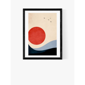 EAST END PRINTS Kubistika 'Seaside Memories' Framed Print - thumbnail 1