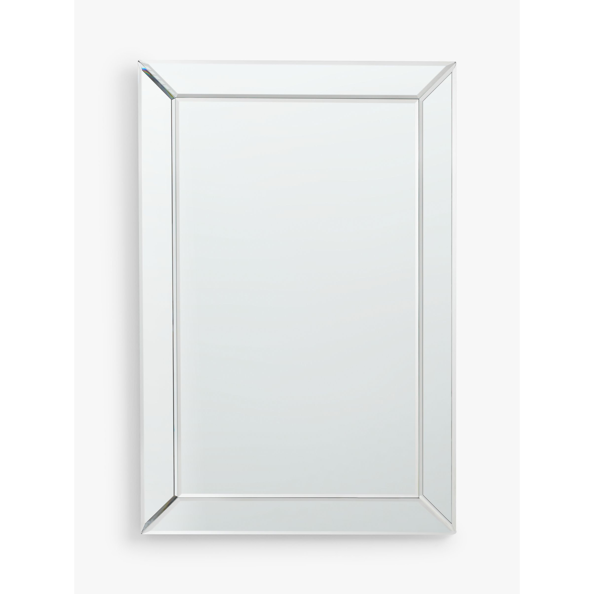 John Lewis Simple Bevelled Glass Rectangular Wall Mirror, Clear - image 1