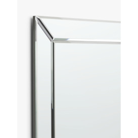 John Lewis Simple Bevelled Glass Rectangular Wall Mirror, Clear - thumbnail 2