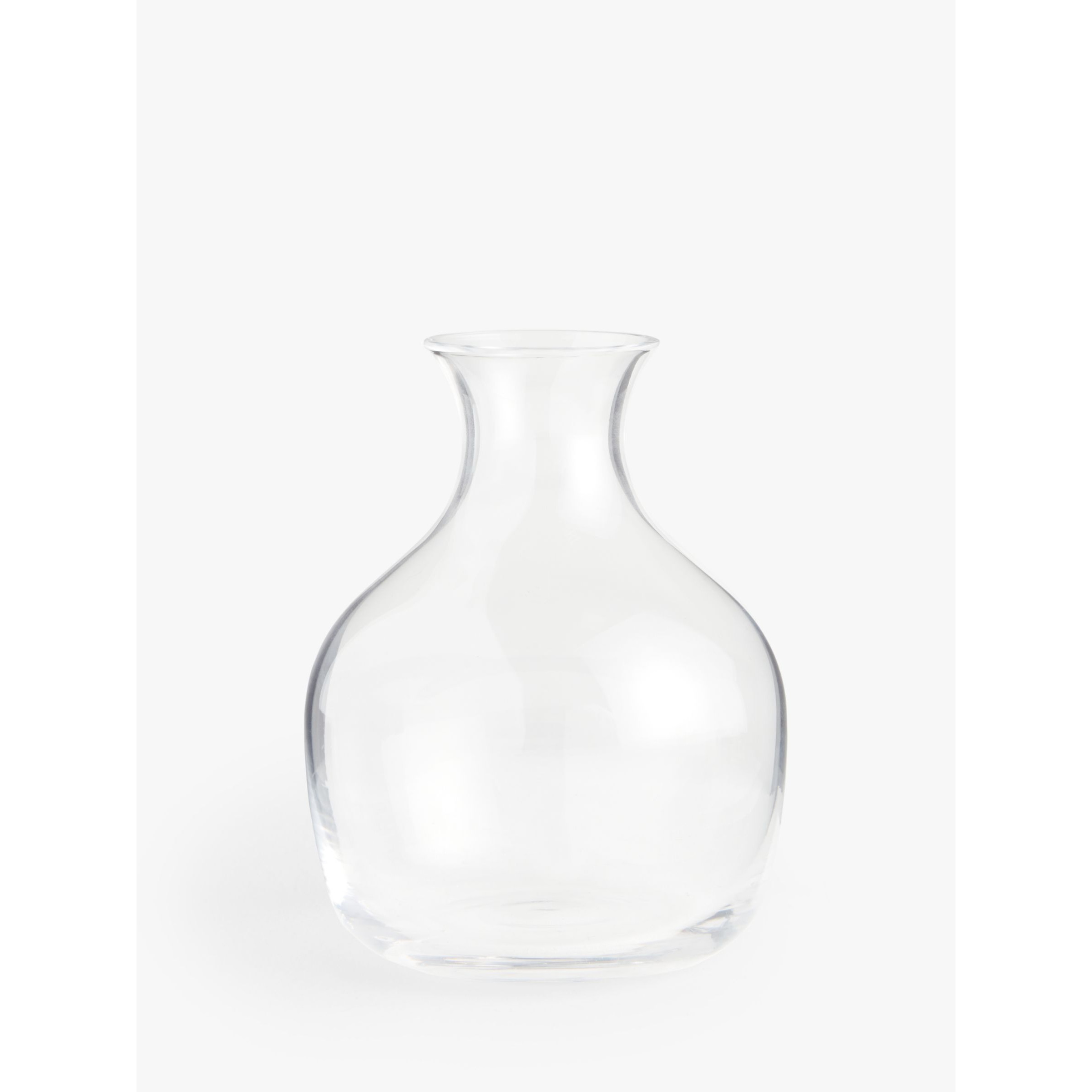 John Lewis ANYDAY Glass Plump Posy Vase, H13cm - image 1