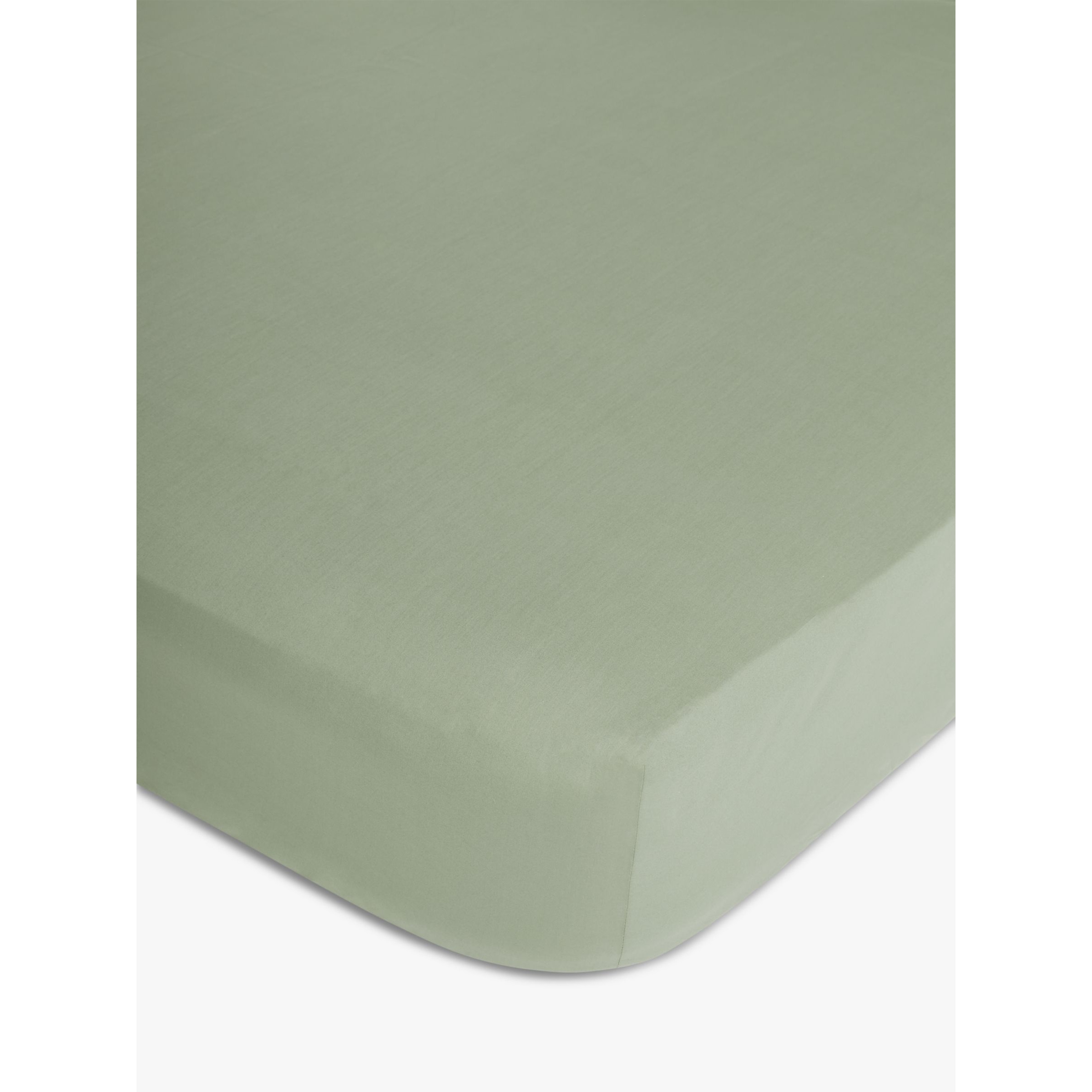 John Lewis Crisp & Fresh 200 Thread Count Easy Care Organic Cotton Deep Fitted Sheet - image 1