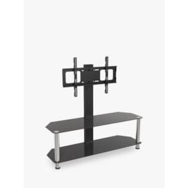 AVF SDCL1140 Corner TV Stand with Mount for TVs up to 65”, Black/Chrome