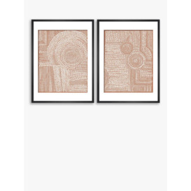 John Lewis Natasha Marie 'Clustered Dots' Abstract Framed Print, Set of 2, 50 x 40cm