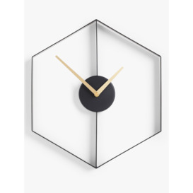 John Lewis + Swoon Beauvoir Wall Clock, 40cm, Black