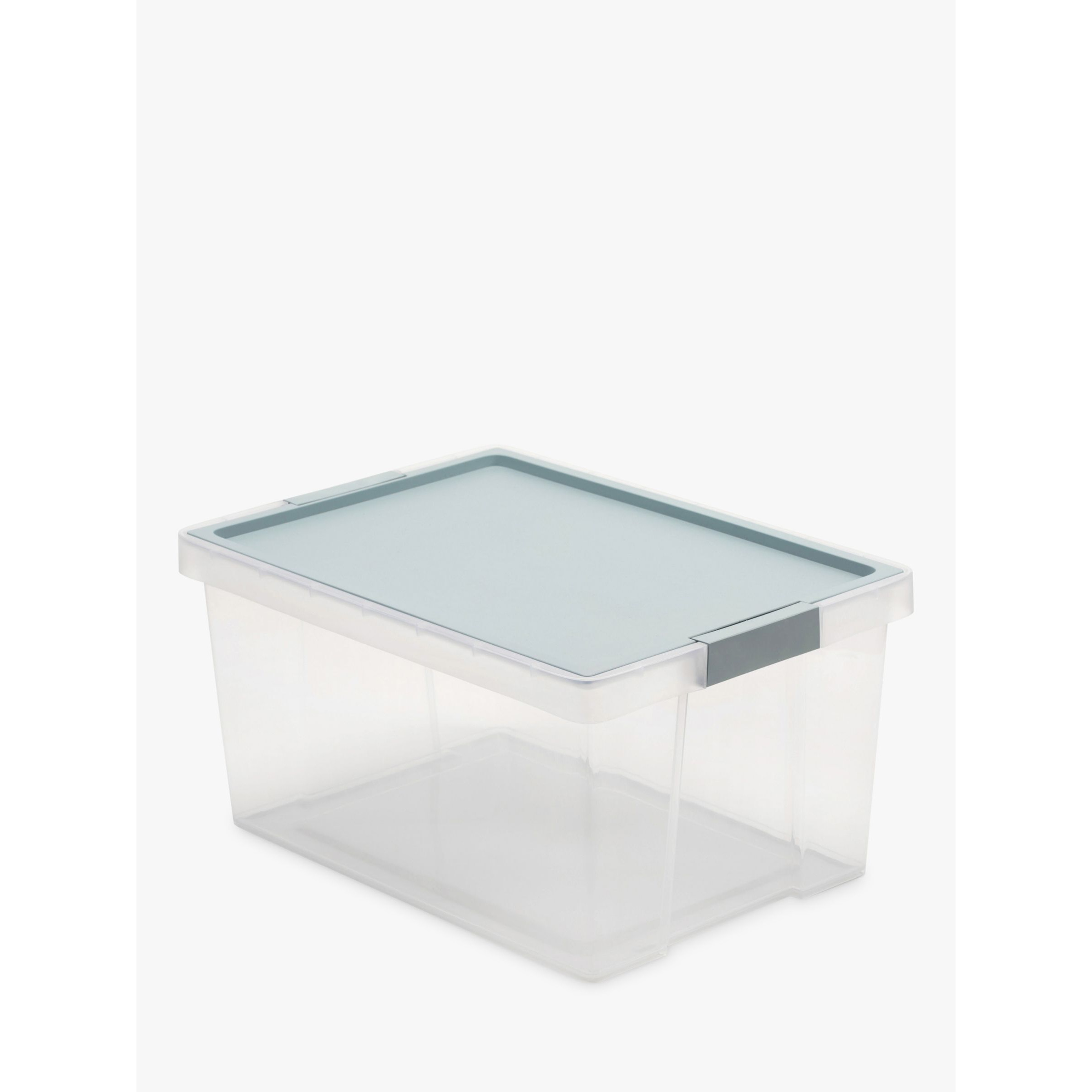 TATAY Hinge Lid Storage Box, Light Blue, 35L - image 1