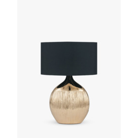 Pacific Gemini Textured Table Lamp, Gold