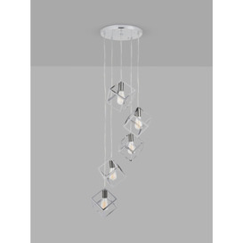 Pacific Lifestyle Alessio 5 Pendant Cluster Ceiling Light, Nickel - thumbnail 1