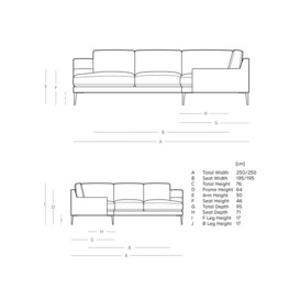 Swoon Almera 5 Seater Corner Sofa, Metal Leg - thumbnail 2