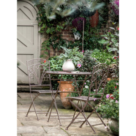 Gallery Direct Brindisi 2-Seater Folding Garden Bistro Table & Chairs Set - thumbnail 1
