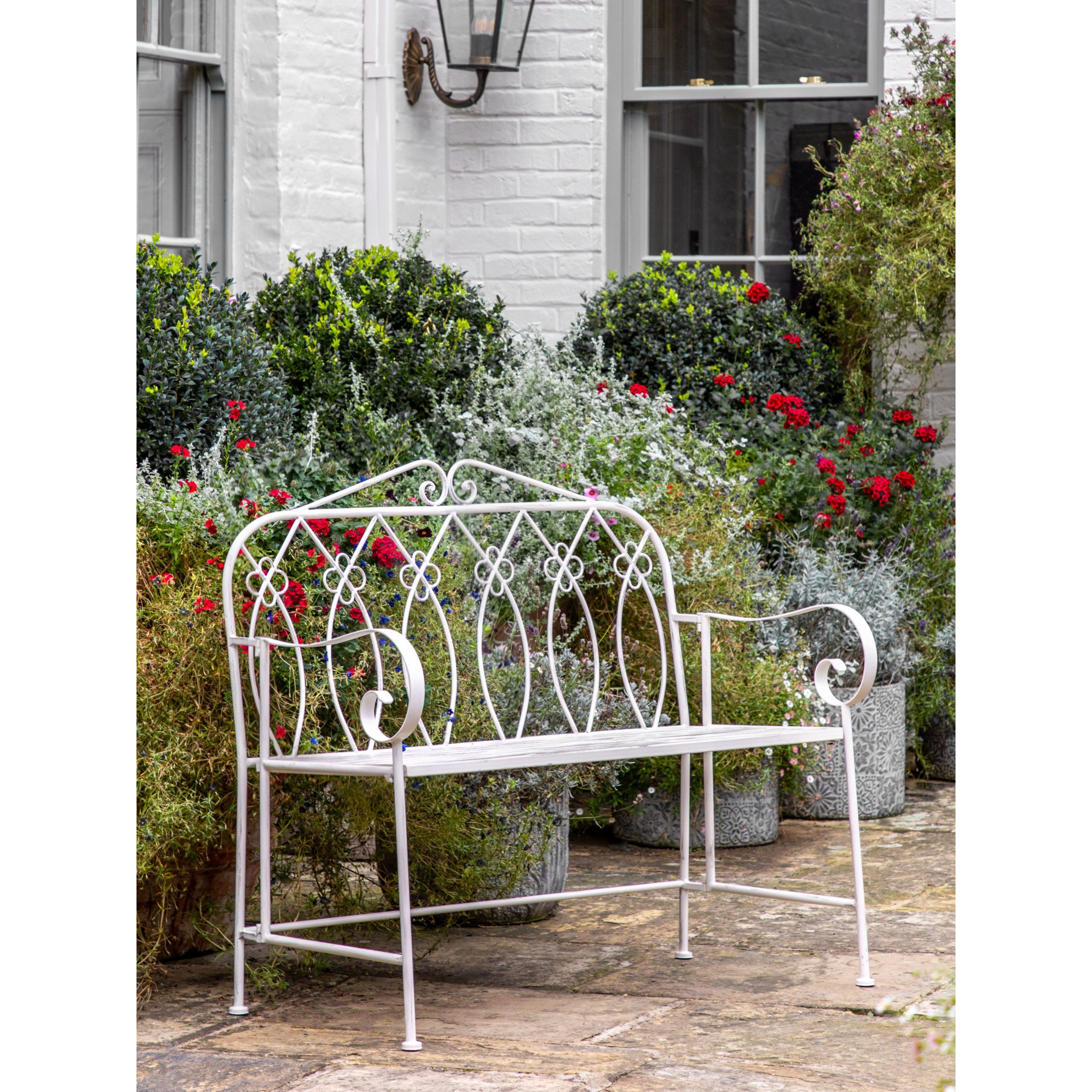 Gallery Direct Matera 2-Seater Metal Garden Bench - image 1