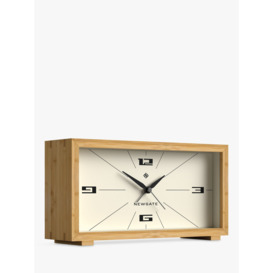 Newgate Clocks Lemur Bamboo Analogue Alarm Clock, Natural - thumbnail 2