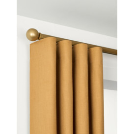 John Lewis Select Curl Gliding Curtain Pole with Ball Finial, Wall Fix, Dia.30mm