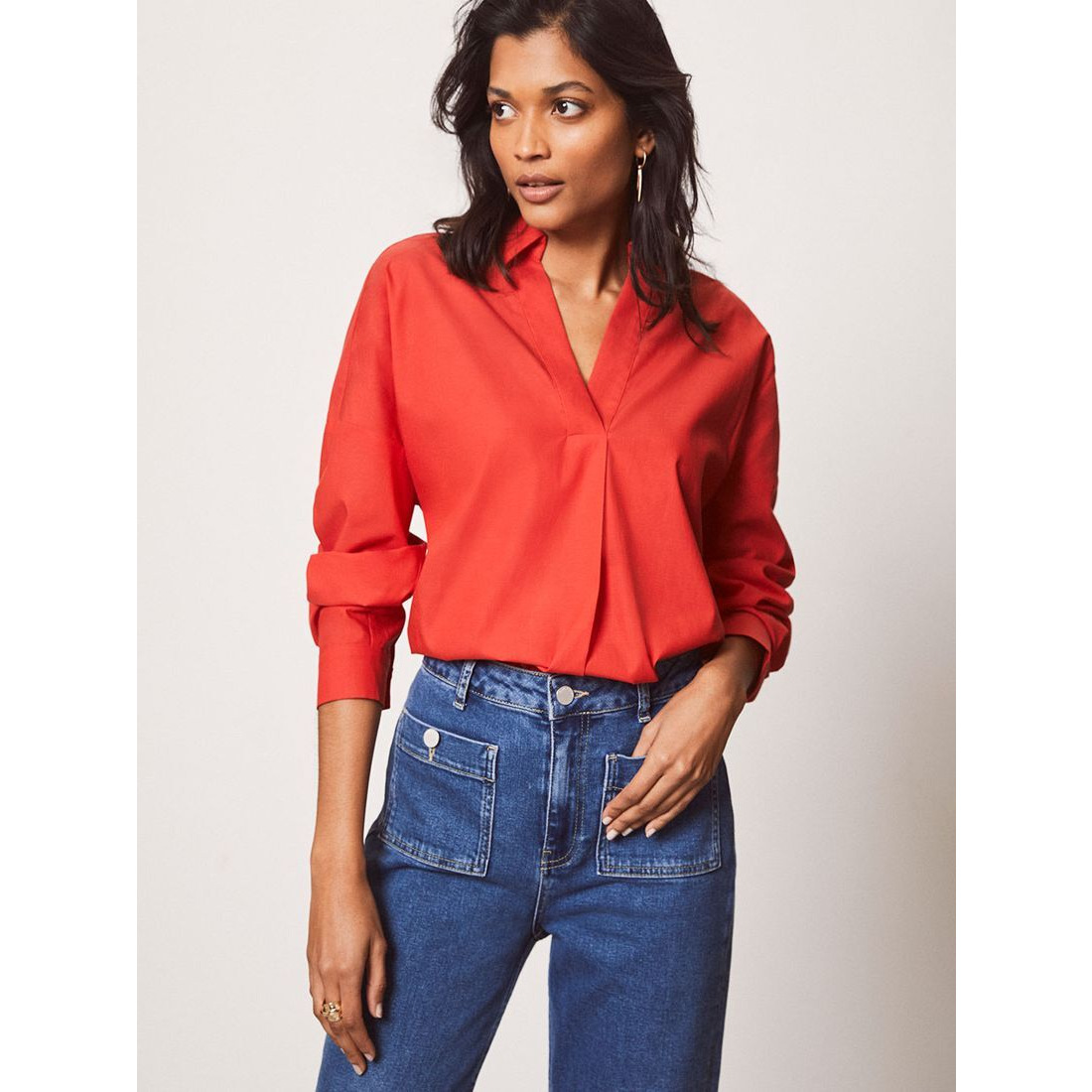 Mint Velvet Oversized Throw On Cotton Shirt by John Lewis