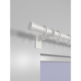 John Lewis Select Curtain Pole with Rings and Stud Finial, Wall Fix, Dia.25mm - thumbnail 2
