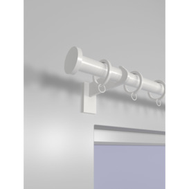 John Lewis Select Curtain Pole with Rings and Disc Finial, Wall Fix, Dia.25mm - thumbnail 2