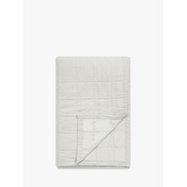 John Lewis Linen Blend Quilted Bedspread