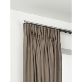 John Lewis Select Gliding Curtain Pole with Stud Finial, Wall Fix, Dia.30mm - thumbnail 1
