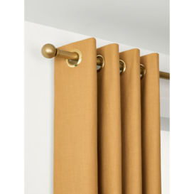 John Lewis Select Eyelet Curtain Pole with Ball Finial, Wall Fix, Dia.25mm - thumbnail 1