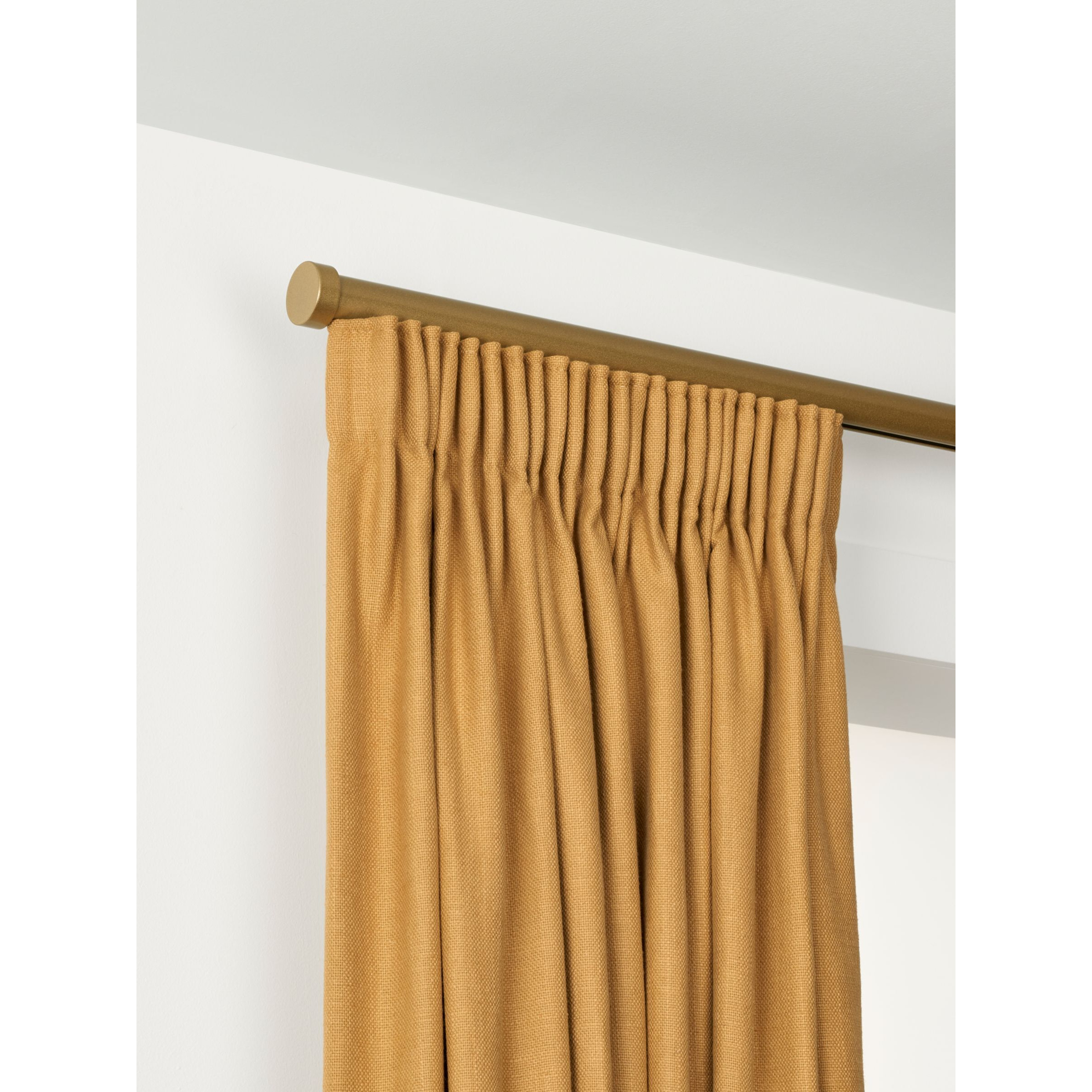 John Lewis Select Gliding Curtain Pole with Stud Finial, Wall Fix, Dia.30mm - image 1
