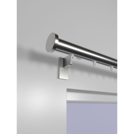 John Lewis Select Gliding Curtain Pole with Disc Finial, Wall Fix, Dia.30mm - thumbnail 2