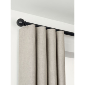 John Lewis Select Curl Gliding Curtain Pole with Ball Finial, Wall Fix, Dia.30mm - thumbnail 1