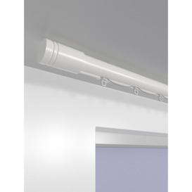 John Lewis Select Curl Gliding Curtain Pole with Barrel Finial, Ceiling Fix, Dia.30mm - thumbnail 2