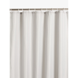 John Lewis Textured Waffle Recycled Polyester Shower Curtain - thumbnail 1