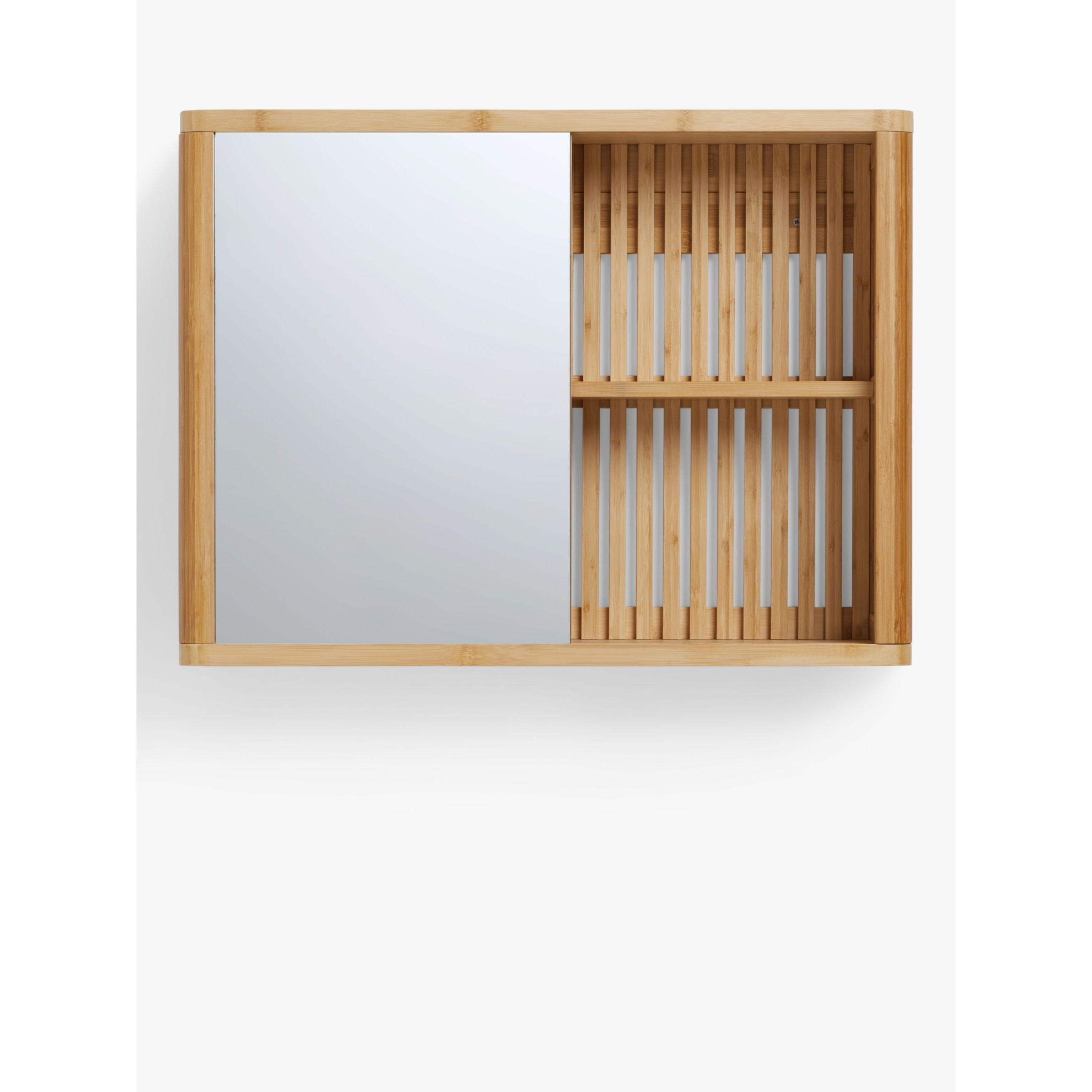 John Lewis Mirrored Slatted Bathroom Cabinet - image 1